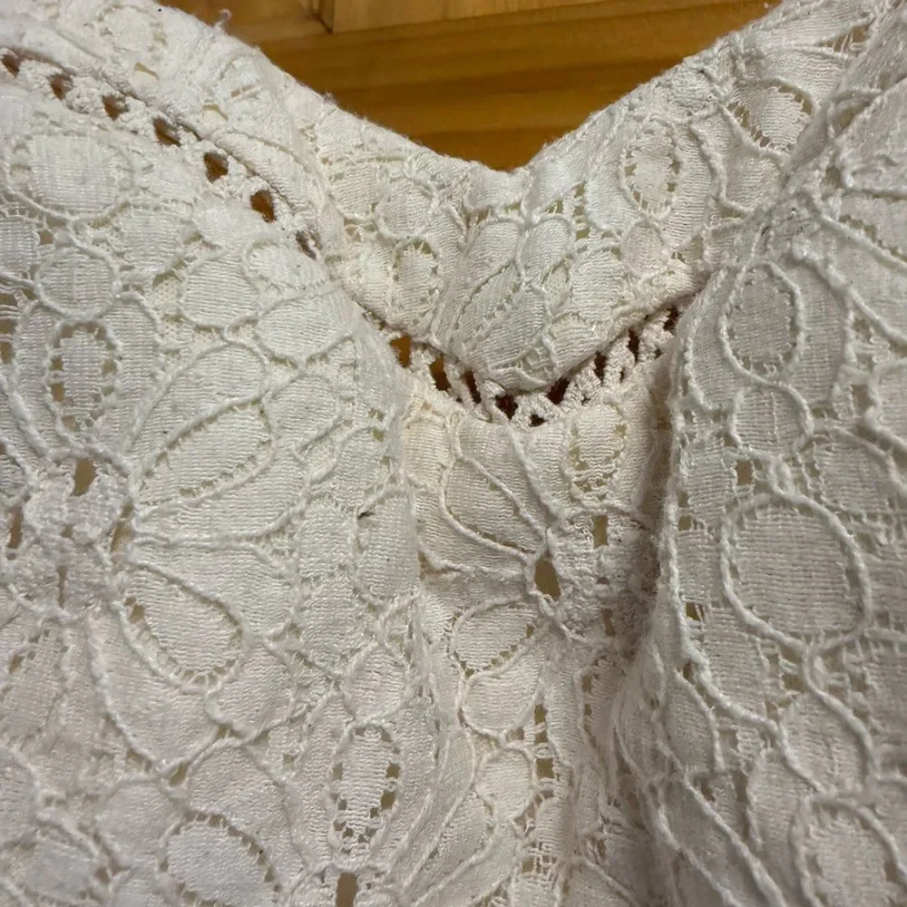 City Triangles size 9 juniors Floral Strapless Dress with Lace Bodice